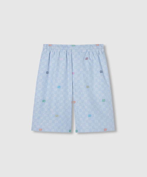 스트라이프 코튼 쇼츠