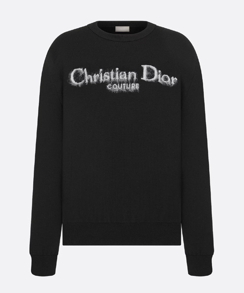 블랙 울 블렌드 스웨터