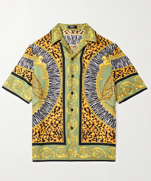 와일드 캣 실크 셔츠