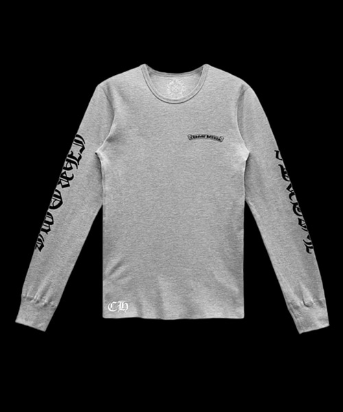 스크롤 로고 롱 슬리브 티셔츠