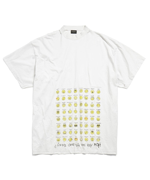 오버사이즈 더티 화이트 티셔츠