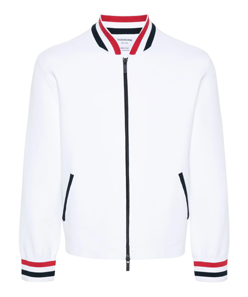 RWB 스트라이프 니트 봄버 재킷