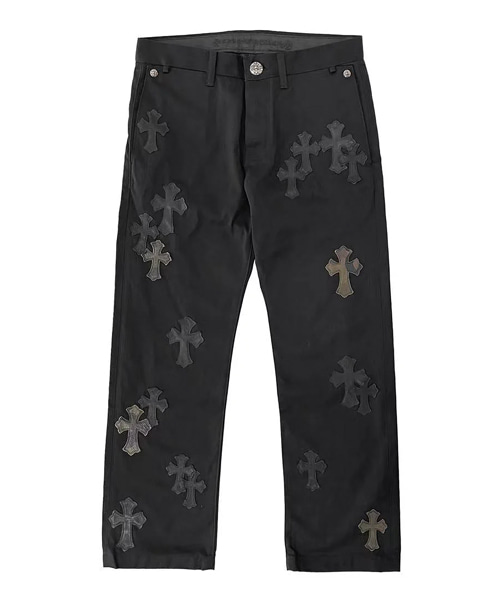 카모플라주 크로스 패치 치노 팬츠