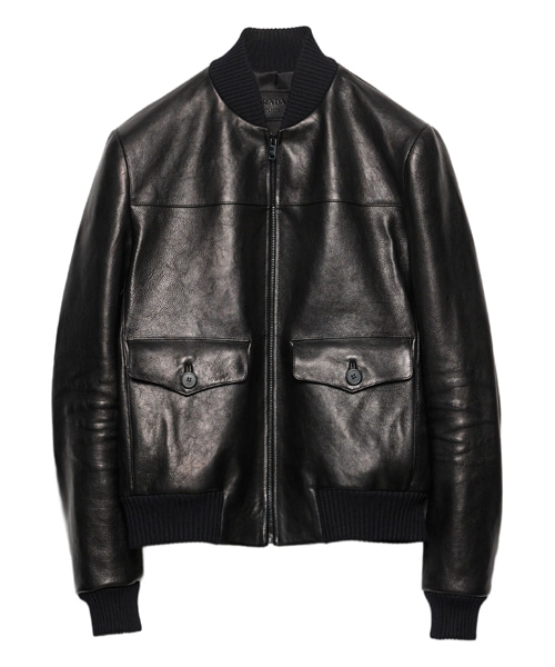 레더 봄버 자켓