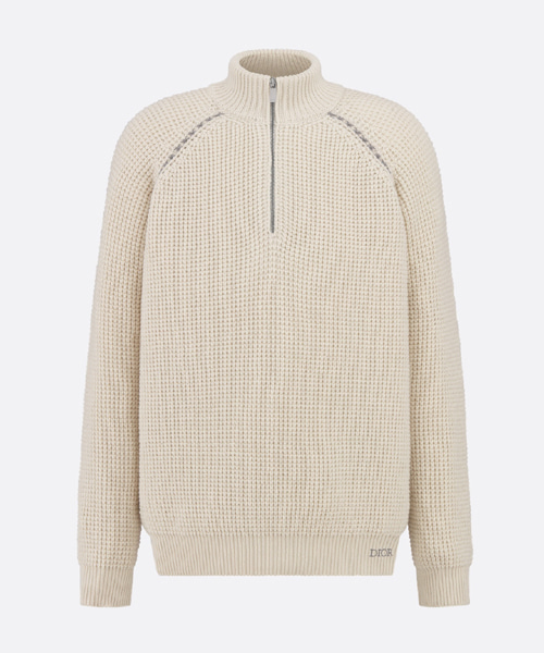 지퍼 칼라 스웨터