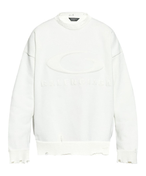 로고 엠보스드 스웨트셔츠