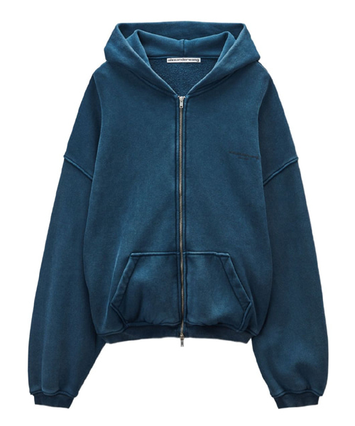 로고 프린트 후디 집업