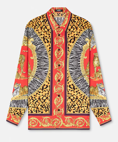 와일드 캣 실크 셔츠