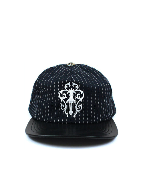 대거 레더 브림 핀스트라이프 베이스볼캡