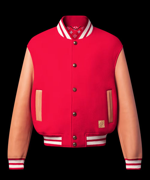 VVN 레더 바시티 재킷