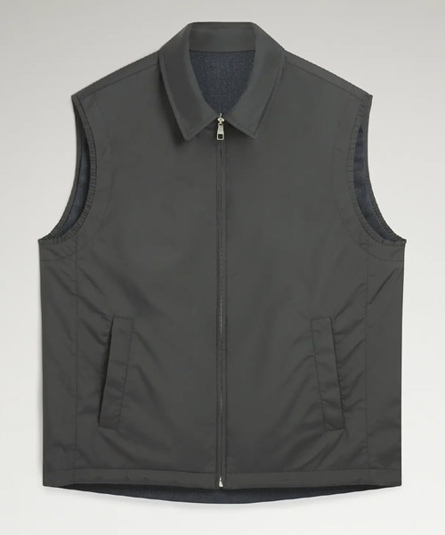 리버서블 리넨 베스트