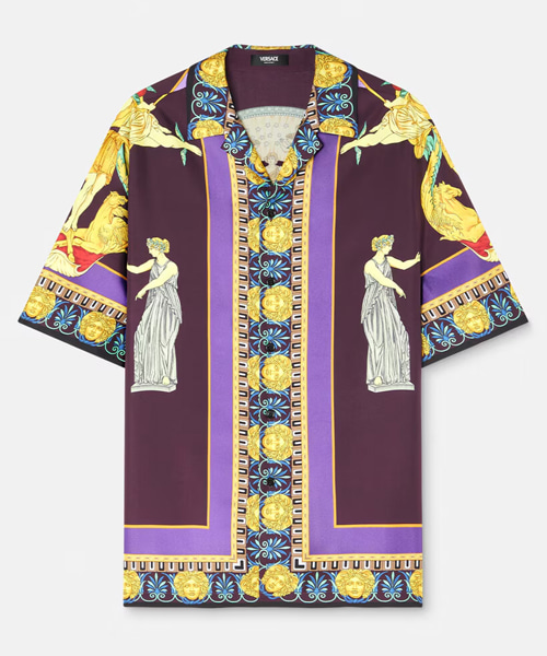 HALL OF STATUES 실크 셔츠