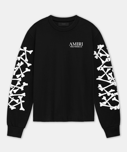 본 스태커드 롱 슬리브 티셔츠