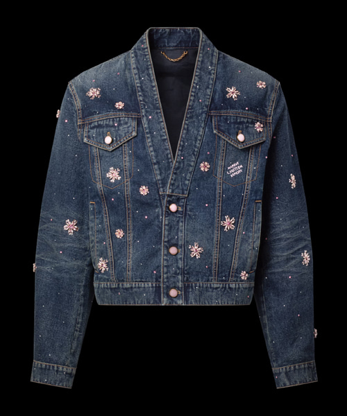 엠브로이더드 데님 기모노 재킷