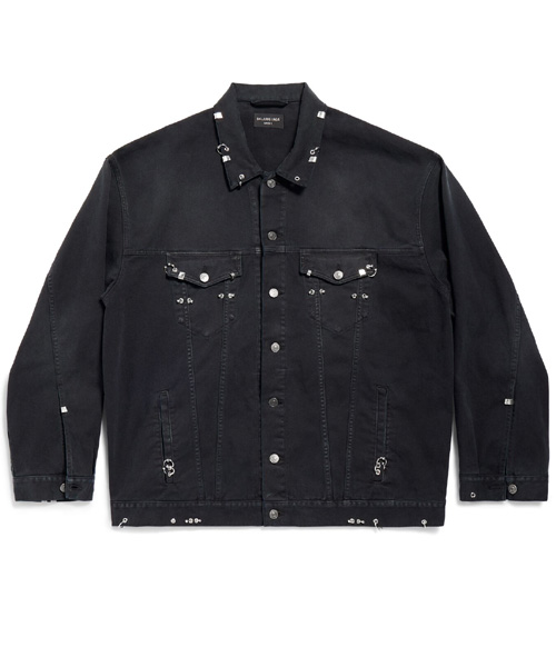 피어싱 데님 자켓