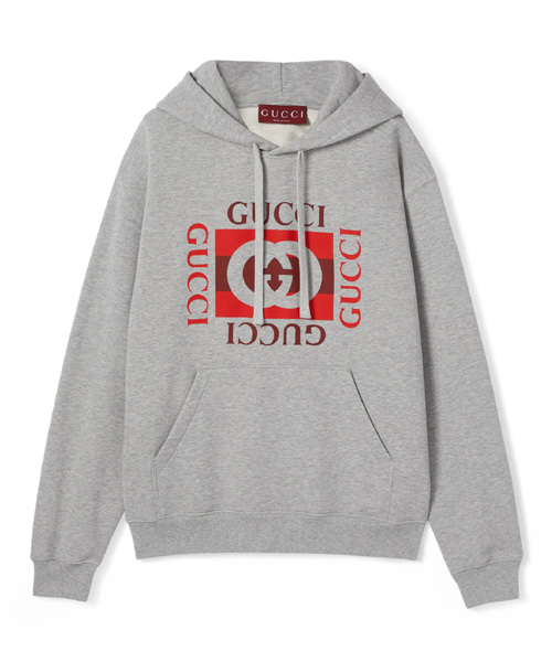 프린트 코튼 저지 스웨트셔츠