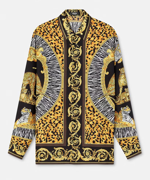 와일드 캣 실크 셔츠