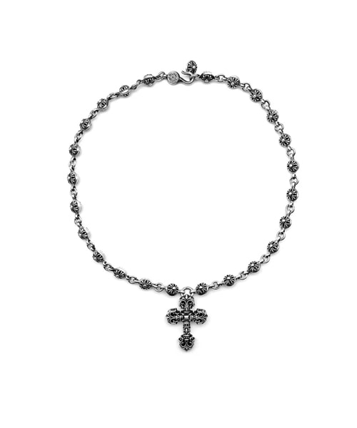 실버 크로스 펜던트 네크리스