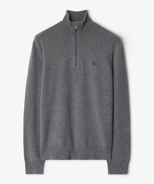 캐시미어 블렌드 하프 지퍼 스웨터