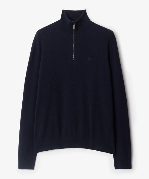 캐시미어 블렌드 하프 지퍼 스웨터