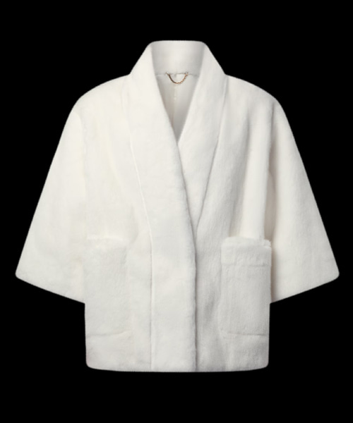 밍크 기모노 자켓