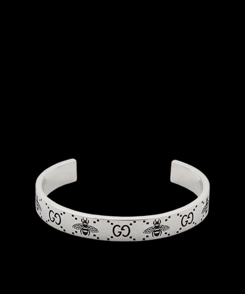 GG BEE 인그레이브 커프 브레이슬릿