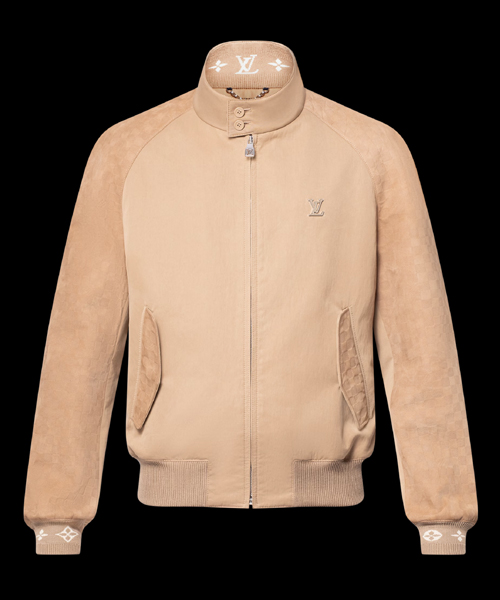 스웨이드 믹스 블루종