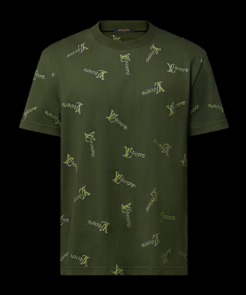 자카드 코튼 티셔츠