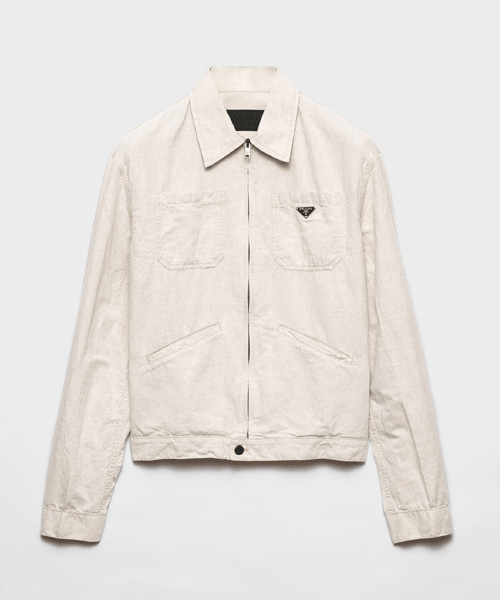 샴브레이 블루종 자켓