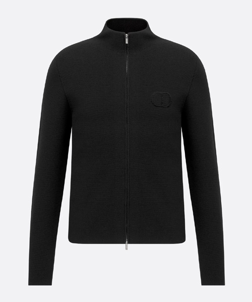 버진 울 푼토 밀라노 니트 지퍼 스웨터