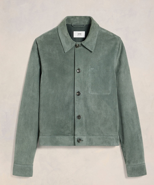 레더 버튼 오버셔츠 자켓