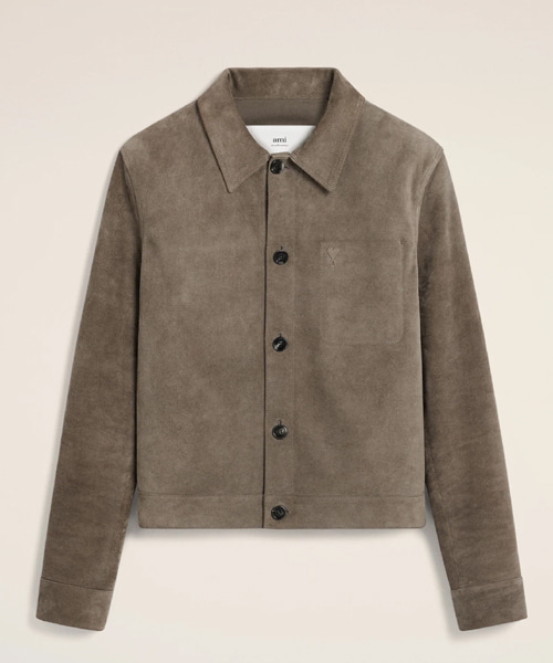 가죽 버튼 재킷