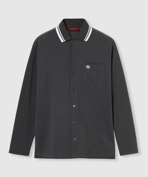 자수 코튼 피케 폴로 셔츠