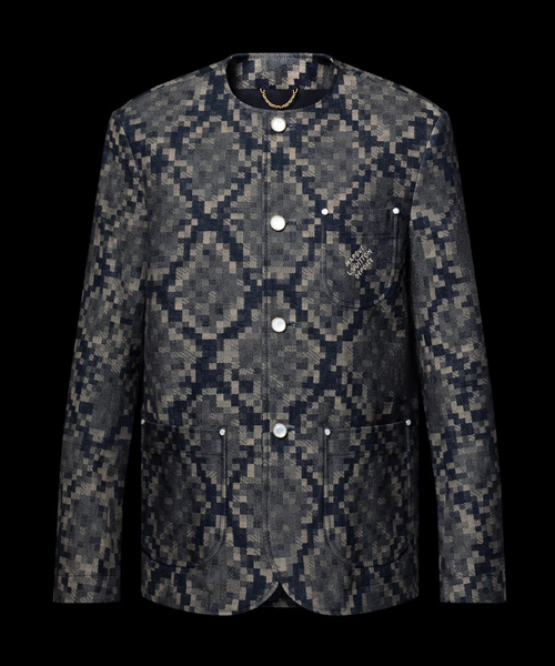 그래픽 칼라리스 데님 자켓