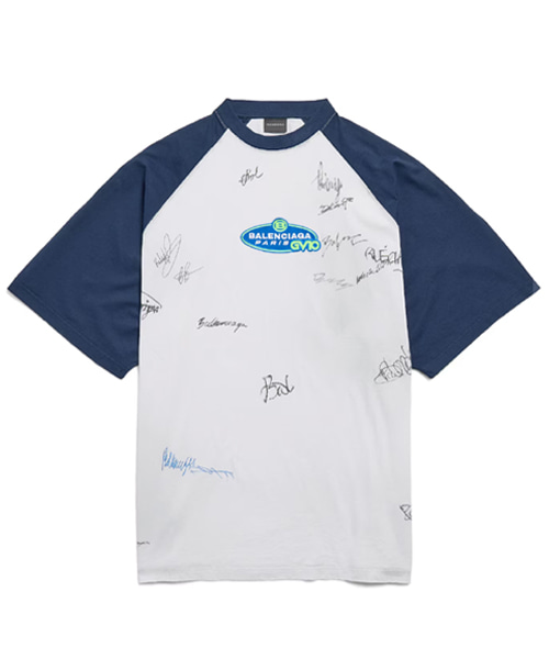 바나나 래글런 오버사이즈 티셔츠