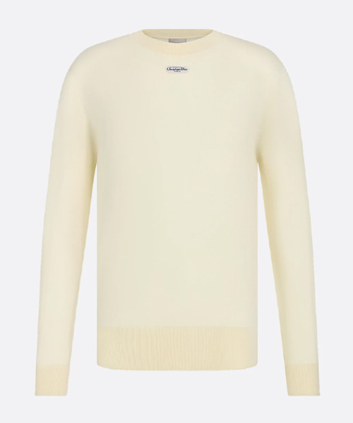 울 저지 라벨 스웨터