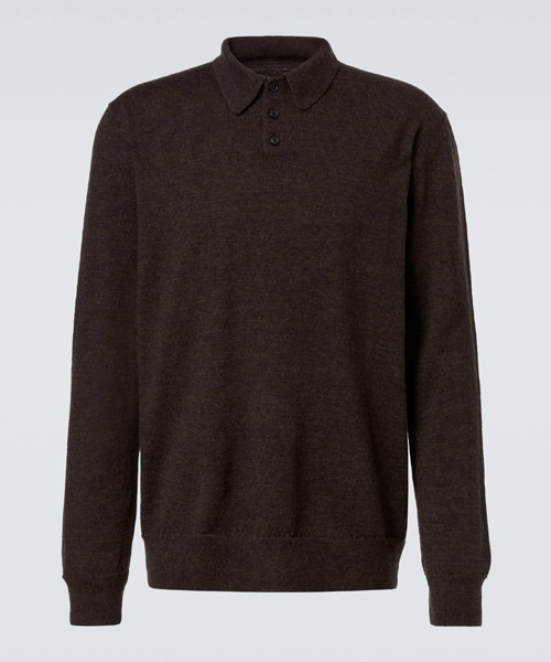 울 폴로 스웨터