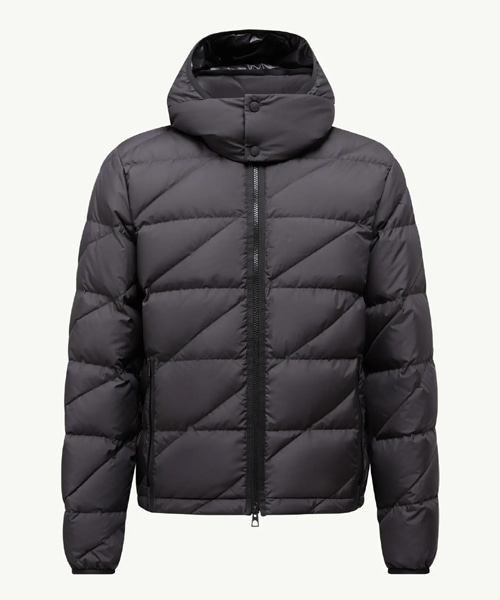 SCIROS 트윌 퀄리티 후드 크롭 다운 자켓