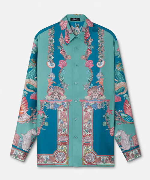 CORAL THEATRE 실크 셔츠