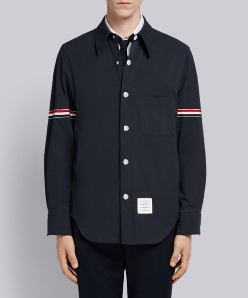 암밴드 코튼 셔츠