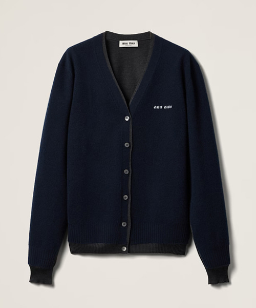 실크 캐시미어 가디건 스웨터