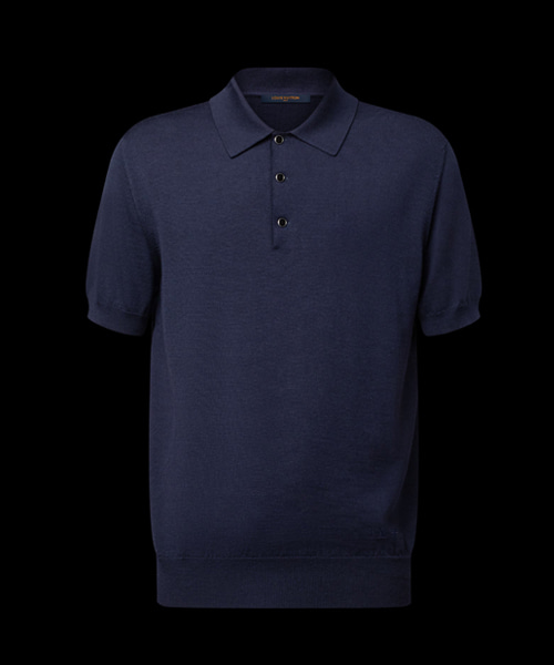 시그니처 실크 블렌드 숏 슬리브 폴로 셔츠