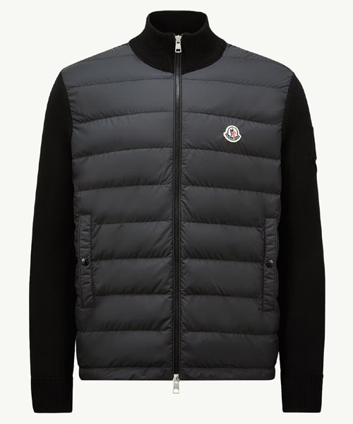 코튼 집업 패딩 가디건