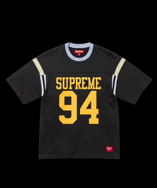 스플릿 숏 슬리브 풋볼 탑