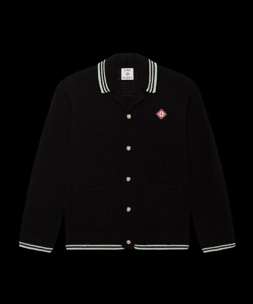 자수 코튼 크로셰 롱 슬리브 셔츠