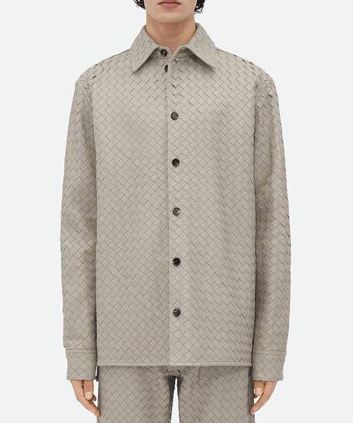 인트레치아토 릴렉스 가죽 셔츠