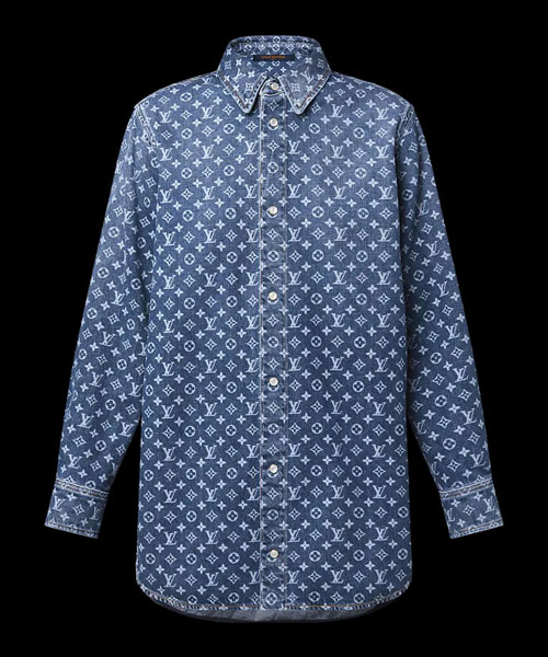 모노그램 데님 셔츠