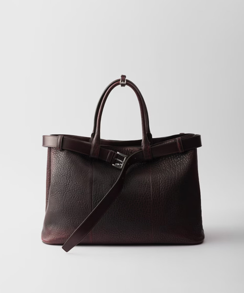 나파 가죽 프라다 버클 백