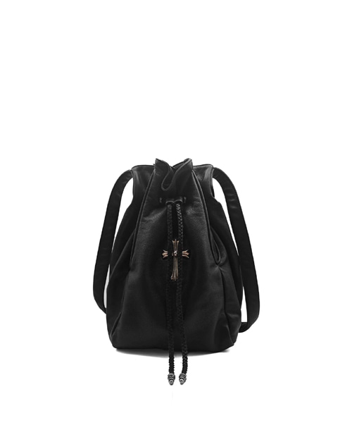 라지 크로스 드로우스트링 버킷 백