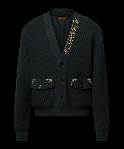 엠브로이더드 시그니처 가디건